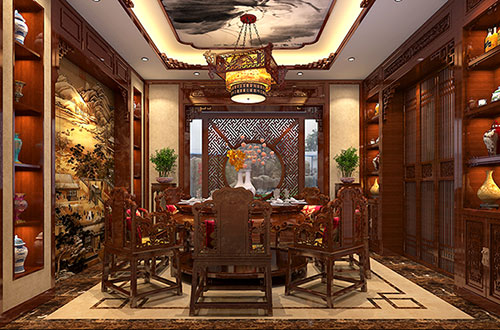 高明温馨雅致的古典中式家庭装修设计效果图